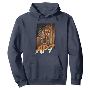 Dirt Bike American Flag Hoodie TS14 Navy Print Your Wear