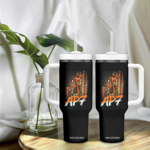 Dirt Bike American Flag Tumbler With Handle TS14 Print Your Wear