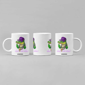 Mardi Gras Alligator Coffee Mug Funny Six Seven MAGA Political Meme TS14 Print Your Wear