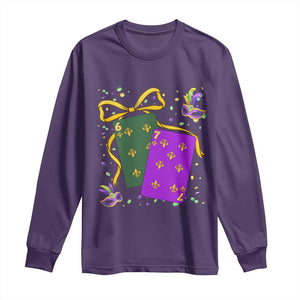 67 Mardi Gras Long Sleeve Shirt Funny Six Seven Playing Cards Meme TS14 Purple Print Your Wear