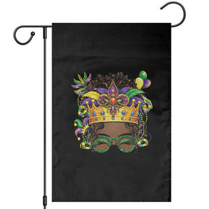 Mardi Gras Queen Garden Flag Messy Pun Carnival Party TS14 Black Print Your Wear