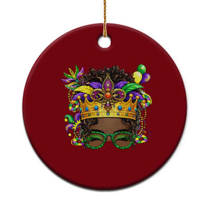 Mardi Gras Queen Ceramic Ornament Messy Pun Carnival Party TS14 1pc Red Print Your Wear