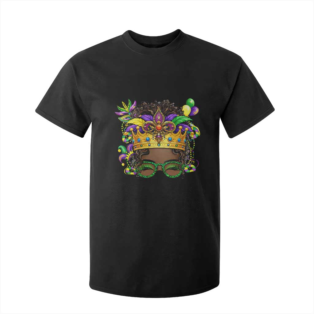 Mardi Gras Queen T Shirt For Kid Messy Pun Carnival Party TS14 Black Print Your Wear
