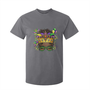 Mardi Gras Queen T Shirt For Kid Messy Pun Carnival Party TS14 Charcoal Print Your Wear