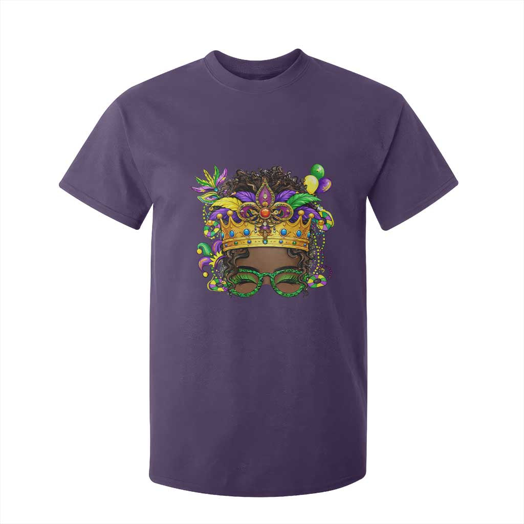 Mardi Gras Queen T Shirt For Kid Messy Pun Carnival Party TS14 Purple Print Your Wear