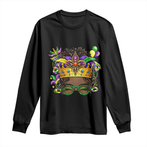 Mardi Gras Queen Long Sleeve Shirt Messy Pun Carnival Party TS14 Black Print Your Wear