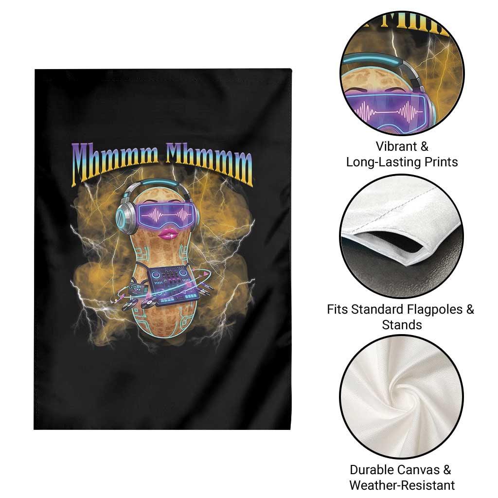 Funny Burnt Peanut Goop Garden Flag DJ Music Meme TS14 Print Your Wear