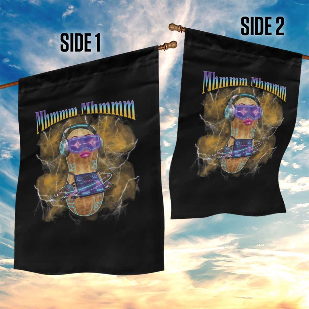 Funny Burnt Peanut Goop Garden Flag DJ Music Meme TS14 Print Your Wear