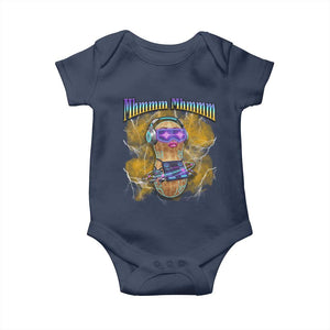 Funny Burnt Peanut Goop Baby Onesie DJ Music Meme TS14 Navy Print Your Wear