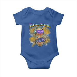 Funny Burnt Peanut Goop Baby Onesie DJ Music Meme TS14 Royal Blue Print Your Wear