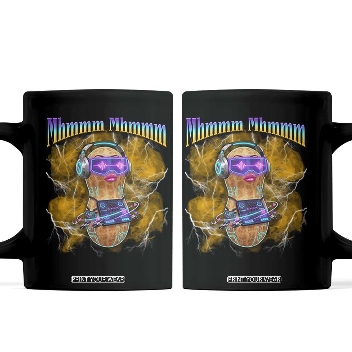 Funny Burnt Peanut Goop Coffee Mug DJ Music Meme TS14 Black Print Your Wear