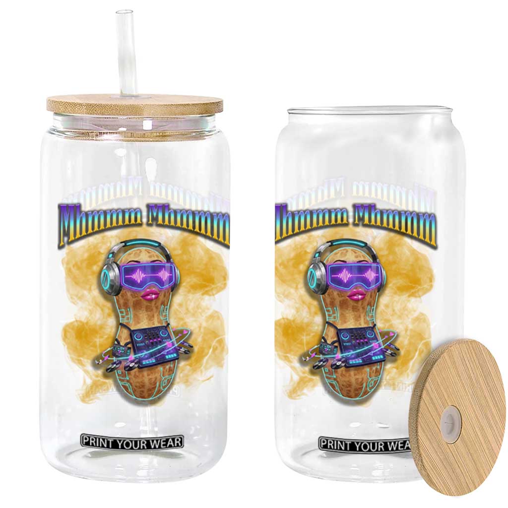 Funny Burnt Peanut Goop Glass Can DJ Music Meme TS14 Print Your Wear