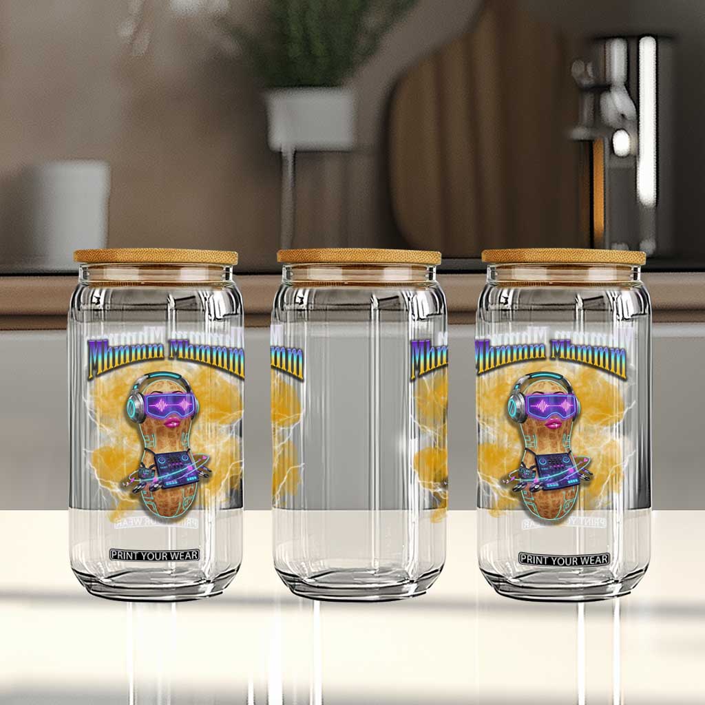 Funny Burnt Peanut Goop Glass Can DJ Music Meme TS14 Print Your Wear
