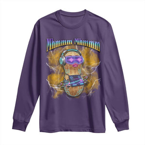 Funny Burnt Peanut Goop Long Sleeve Shirt DJ Music Meme TS14 Purple Print Your Wear