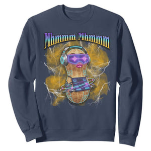 Funny Burnt Peanut Goop Sweatshirt DJ Music Meme TS14 Navy Print Your Wear