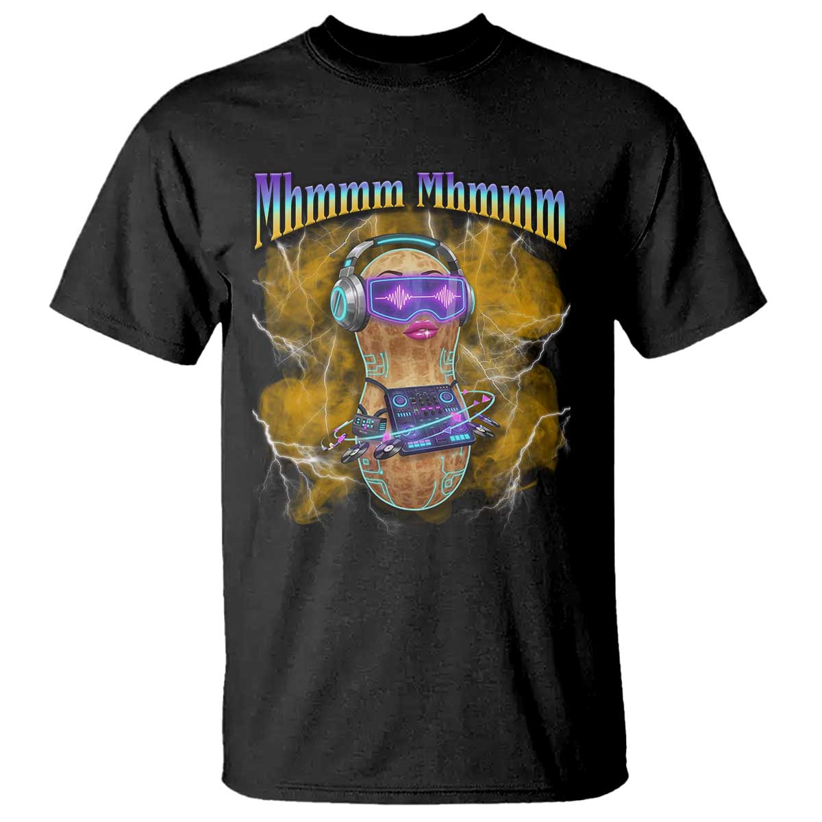 Funny Burnt Peanut Goop T Shirt DJ Music Meme TS14 Black Print Your Wear