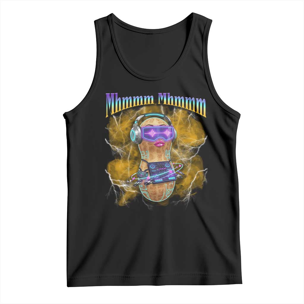 Funny Burnt Peanut Goop Tank Top DJ Music Meme TS14 Black Print Your Wear