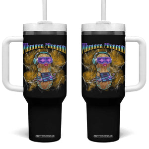 Funny Burnt Peanut Goop Tumbler With Handle DJ Music Meme TS14 One Size: 40 oz Black Print Your Wear