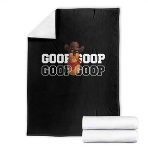 Funny Burnt Peanut Goop Throw Blanket Internet Viral Meme Trendy TS14 Black Print Your Wear