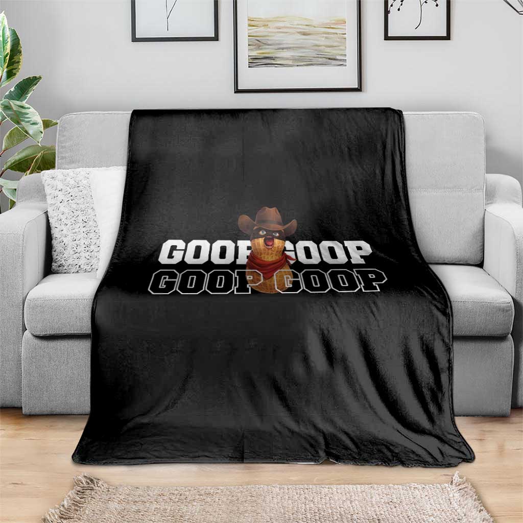 Funny Burnt Peanut Goop Throw Blanket Internet Viral Meme Trendy TS14 Print Your Wear