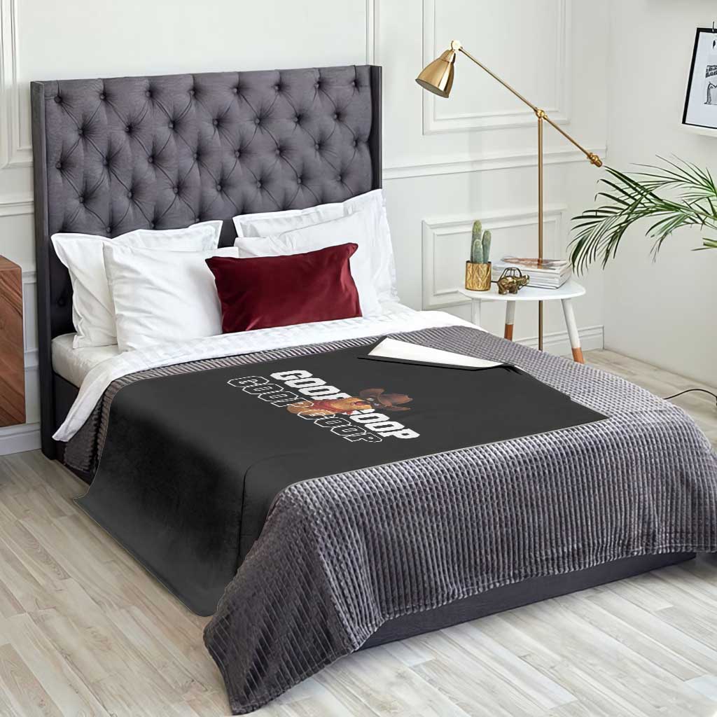 Funny Burnt Peanut Goop Throw Blanket Internet Viral Meme Trendy TS14 Print Your Wear