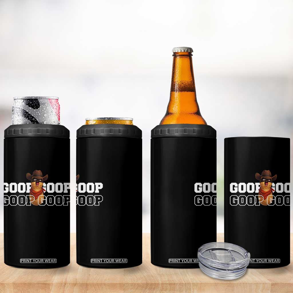 Funny Burnt Peanut Goop 4 in 1 Can Cooler Tumbler Internet Viral Meme Trendy TS14 Print Your Wear