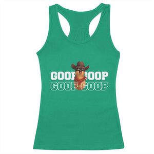 Funny Burnt Peanut Goop Racerback Tank Top Internet Viral Meme Trendy TS14 Irish Green Print Your Wear