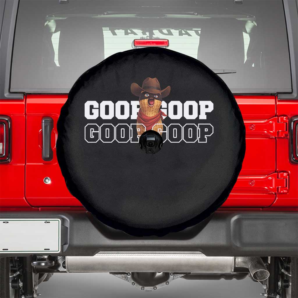 Funny Burnt Peanut Goop Spare Tire Cover Internet Viral Meme Trendy TS14 Black Print Your Wear