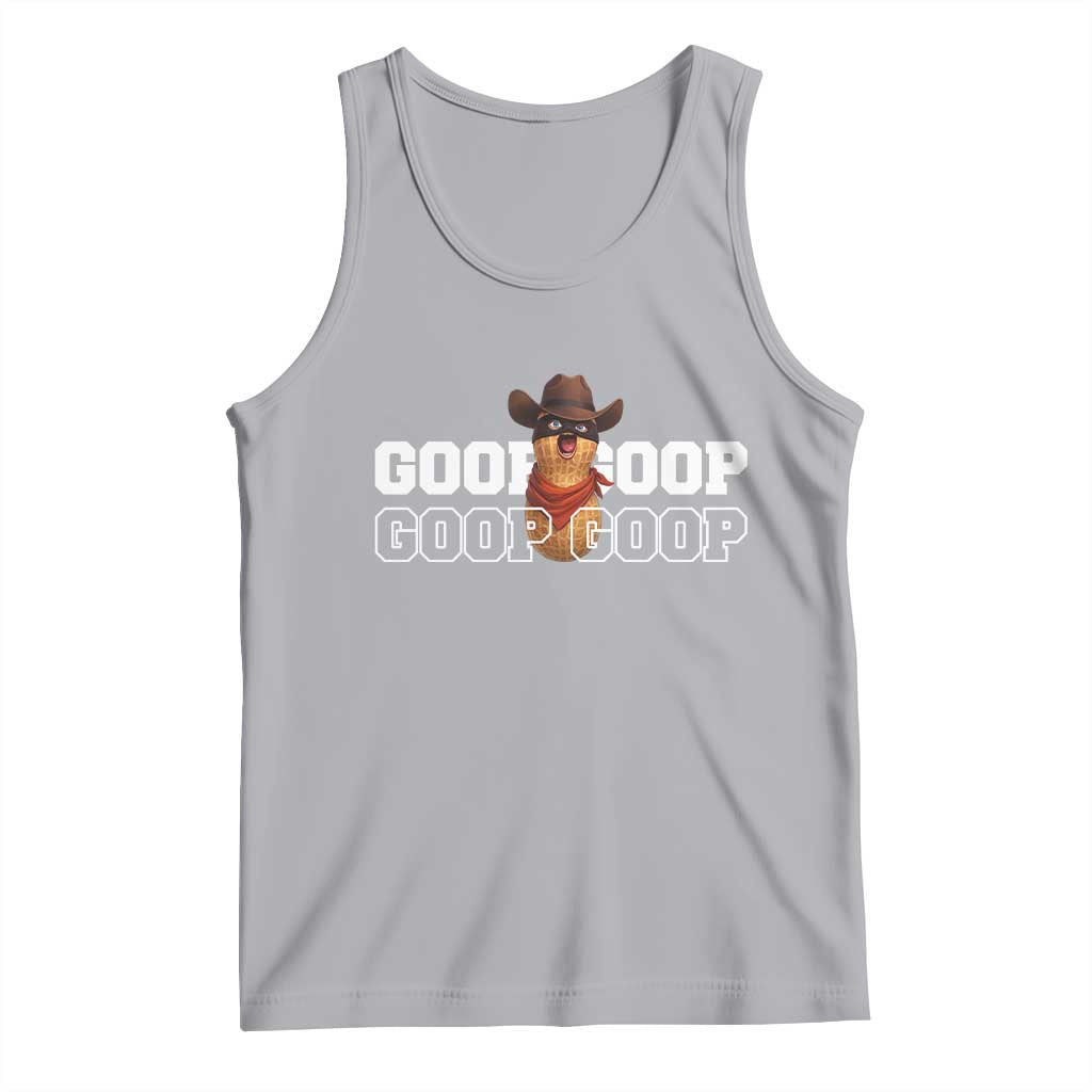 Funny Burnt Peanut Goop Tank Top Internet Viral Meme Trendy TS14 Athletic Heather Print Your Wear