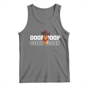 Funny Burnt Peanut Goop Tank Top Internet Viral Meme Trendy TS14 Black Heather Print Your Wear