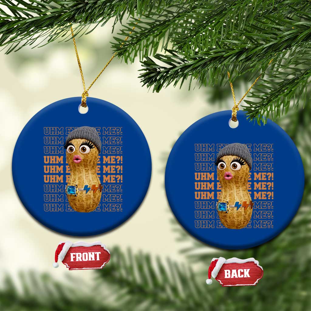 Funny Burnt Peanut Goop Ceramic Ornament Uhm Excuse Me TS14 1pc Blue Print Your Wear