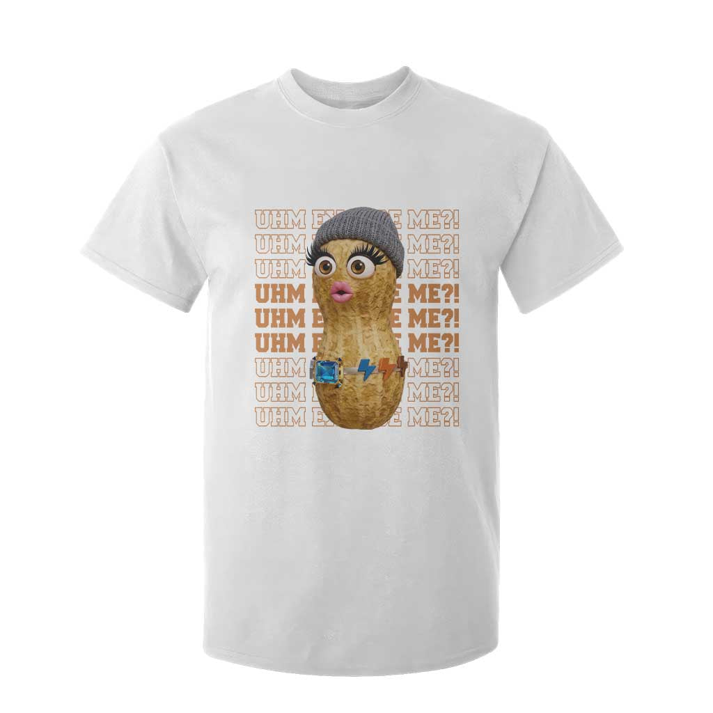 Funny Burnt Peanut Goop T Shirt For Kid Uhm Excuse Me TS14 White Print Your Wear