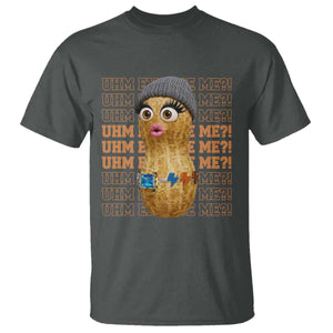 Funny Burnt Peanut Goop T Shirt Uhm Excuse Me TS14 Dark Heather Print Your Wear