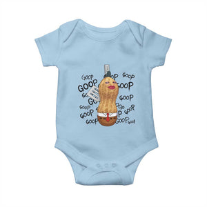 Funny Burnt Peanut Baby Onesie Goop Bungulato Homage TS14 Light Blue Print Your Wear
