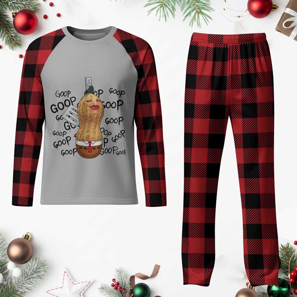 Funny Burnt Peanut Plaid Pajama Set Goop Bungulato Homage TS14 Buffalo Plaid Print Your Wear