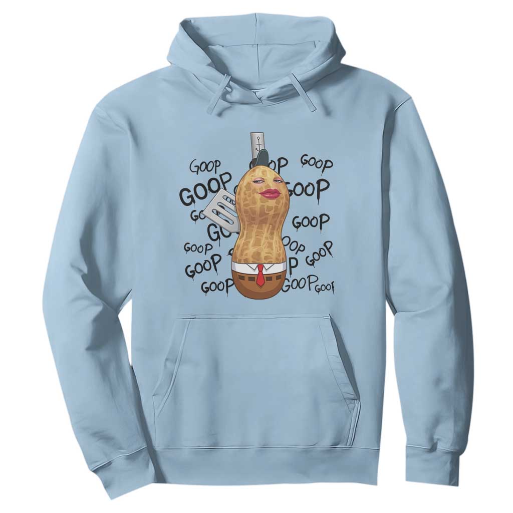 Funny Burnt Peanut Hoodie Goop Bungulato Homage TS14 Light Blue Print Your Wear