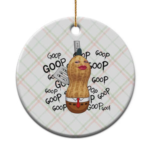 Funny Burnt Peanut Ceramic Ornament Goop Bungulato Homage TS14 1pc Christmas Plaid Print Your Wear