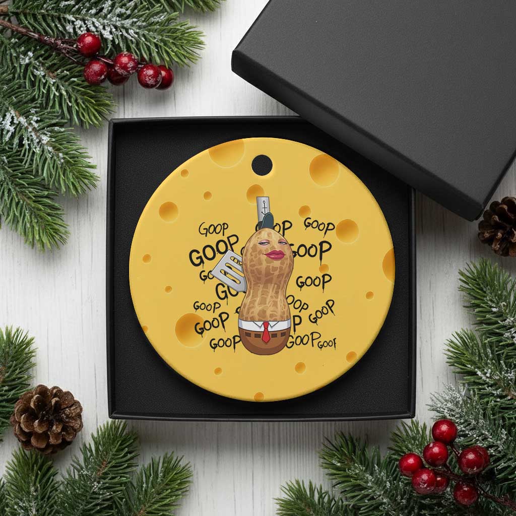 Funny Burnt Peanut Ceramic Ornament Goop Bungulato Homage TS14 1pc Yellow Cheese Print Your Wear