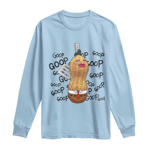 Funny Burnt Peanut Long Sleeve Shirt Goop Bungulato Homage TS14 Light Blue Print Your Wear