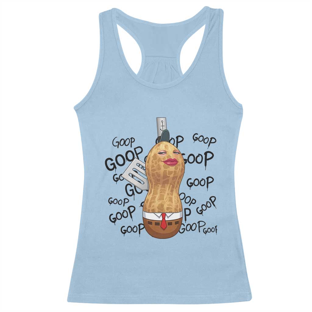 Funny Burnt Peanut Racerback Tank Top Goop Bungulato Homage TS14 Light Blue Print Your Wear