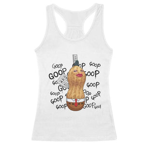 Funny Burnt Peanut Racerback Tank Top Goop Bungulato Homage TS14 White Print Your Wear
