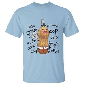 Funny Burnt Peanut T Shirt Goop Bungulato Homage TS14 Light Blue Print Your Wear