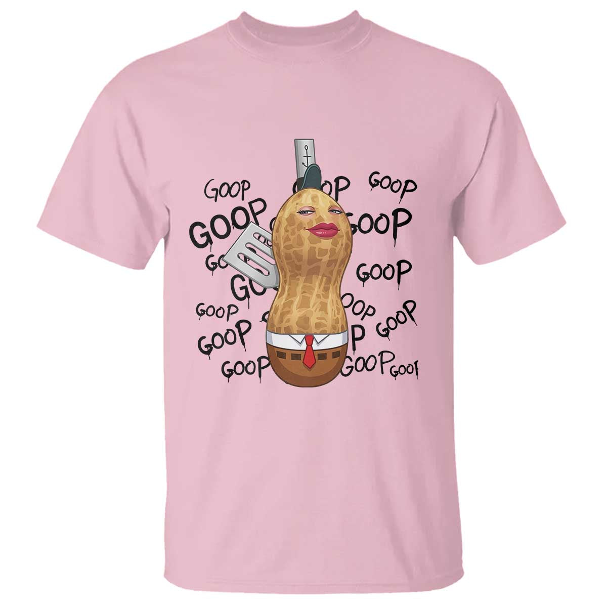 Funny Burnt Peanut T Shirt Goop Bungulato Homage TS14 Light Pink Print Your Wear
