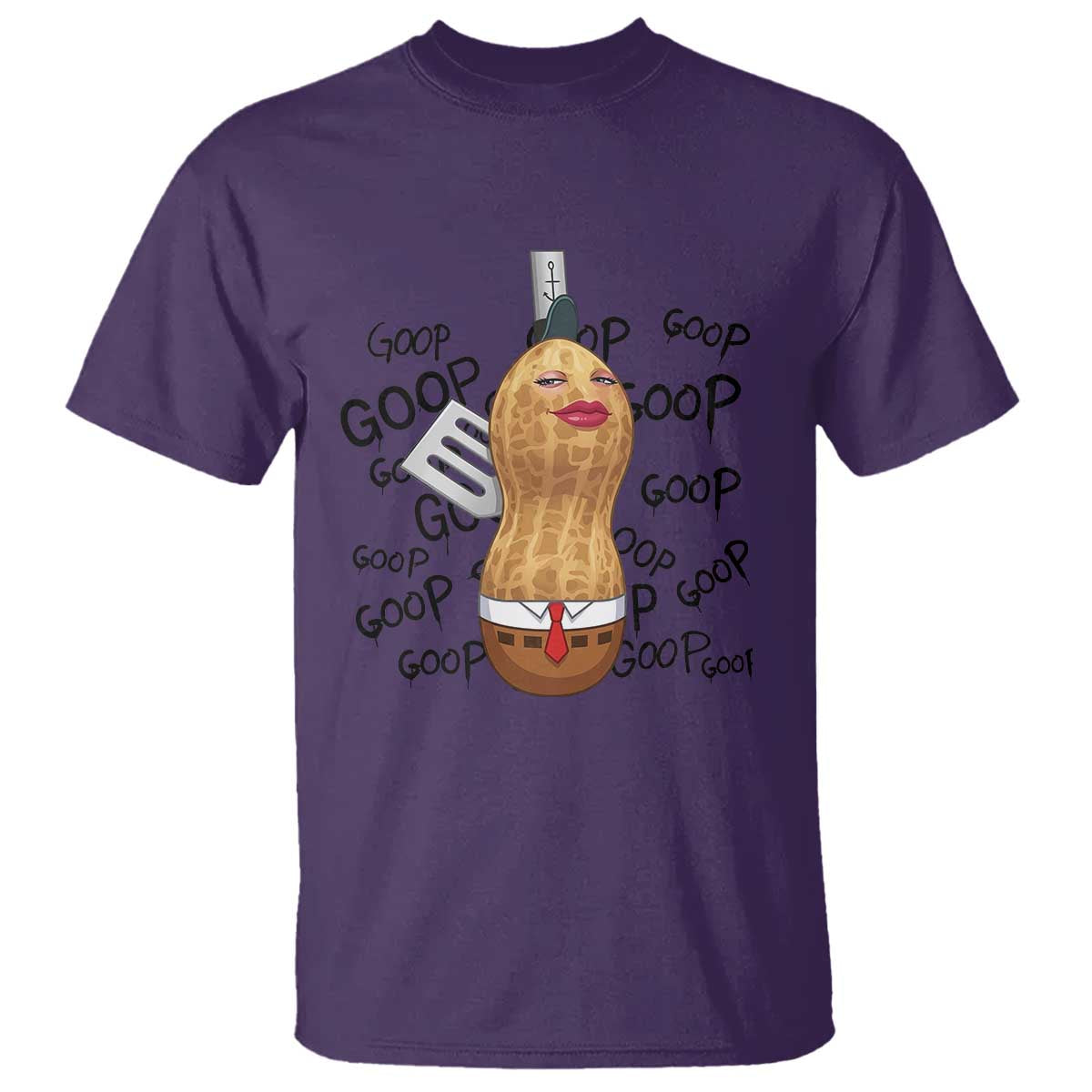 Funny Burnt Peanut T Shirt Goop Bungulato Homage TS14 Purple Print Your Wear