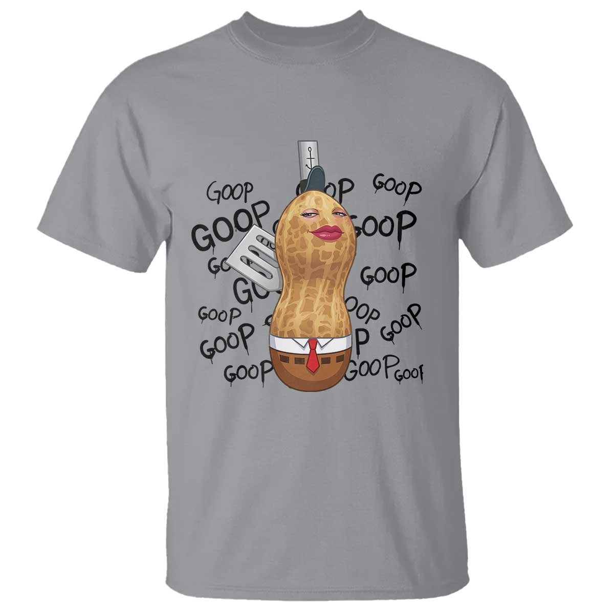 Funny Burnt Peanut T Shirt Goop Bungulato Homage TS14 Sport Gray Print Your Wear
