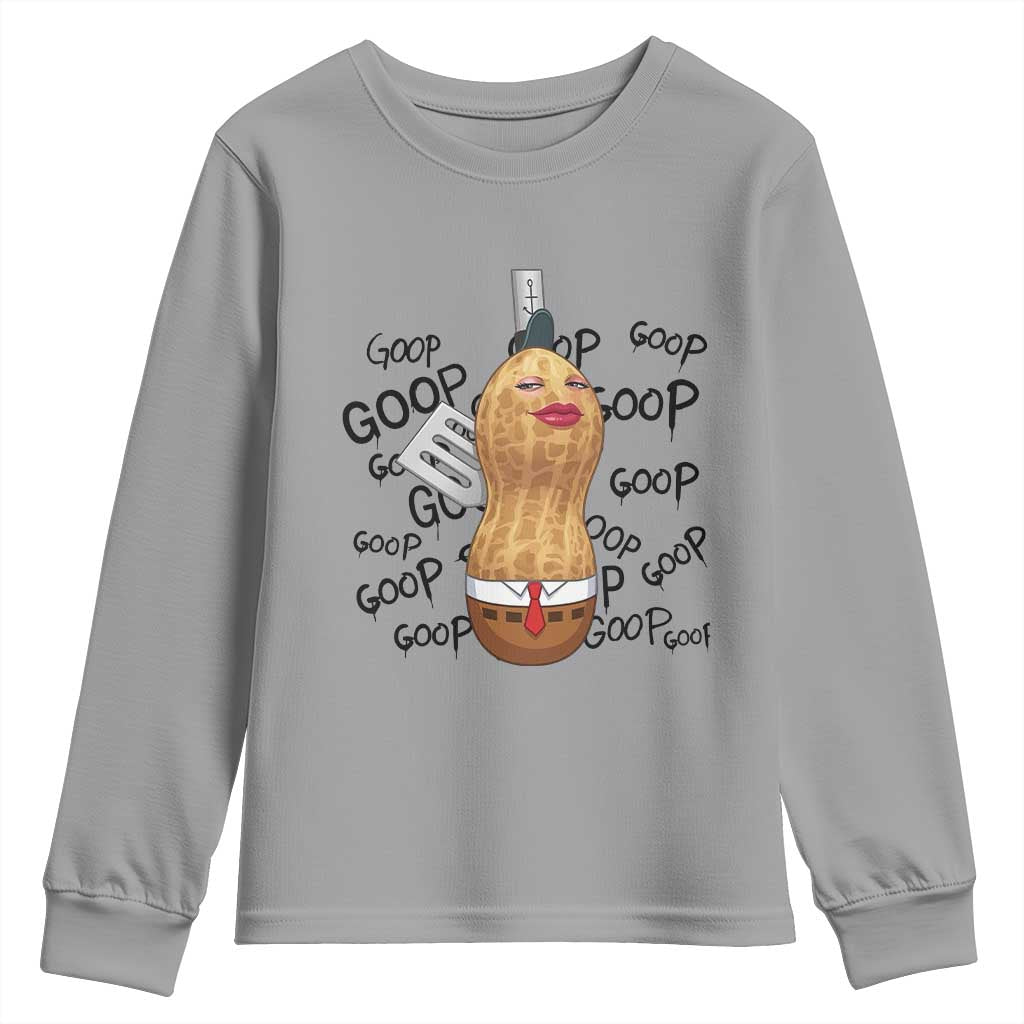 Funny Burnt Peanut Youth Sweatshirt Goop Bungulato Homage TS14 Sport Gray Print Your Wear