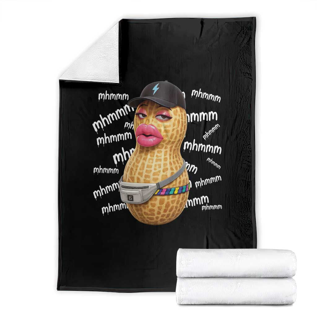 Funny Burnt Peanut Goop Throw Blanket Mhmmm Goop Bungulato TS14 Black Print Your Wear