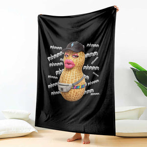 Funny Burnt Peanut Goop Throw Blanket Mhmmm Goop Bungulato TS14 Print Your Wear