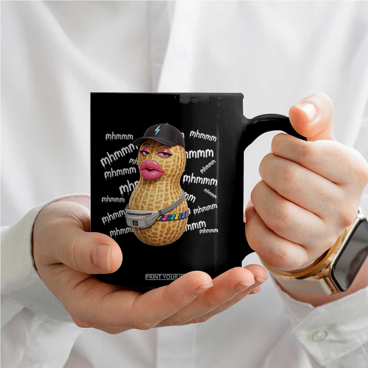 Funny Burnt Peanut Goop Coffee Mug Mhmmm Goop Bungulato TS14 Print Your Wear