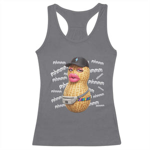 Funny Burnt Peanut Goop Racerback Tank Top Mhmmm Goop Bungulato TS14 Charcoal Print Your Wear